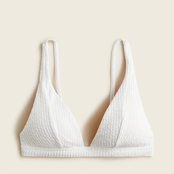 J Crew Swim Nwt Jcrew Textured Plunge Bikini Top Poshmark